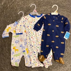 Set of 3 NWT newborn and 0-3 sleepers